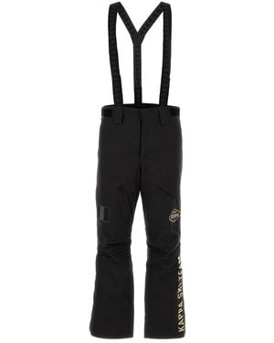 Kappa Black Polyester Ski Pant
