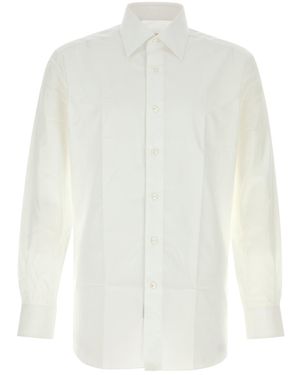 Brioni White Poplin Shirt