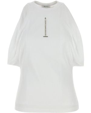 McQueen Stretch Cotton Top - White