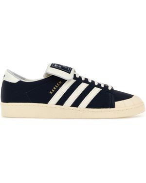 ADIDAS X WILLY CHAVARRIA Midnight Blue Leather Jabbar Trainers - Multicolour