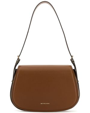 MICHAEL Michael Kors Borsa a spalla Moore in pelle caramello - Marrone