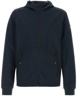 Woolrich Soft Shell Zip-Up Jacket - Blue