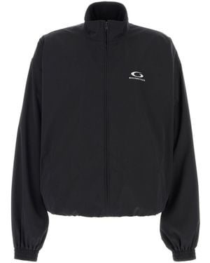 Balenciaga Black Stretch Polyester Oversize Jacket