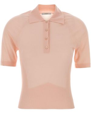 Givenchy Pink Wool Polo Shirt