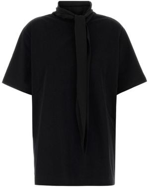 Carven Black Cotton Oversize T-shirt