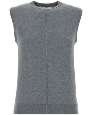 Lisa Yang Gray Cotton Blend Agna Vest