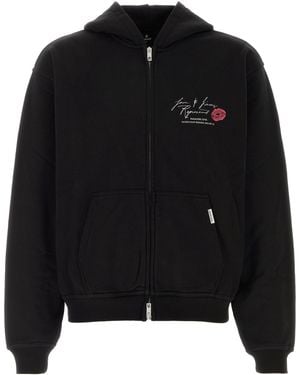 Represent Black Cotton Sweatshirt