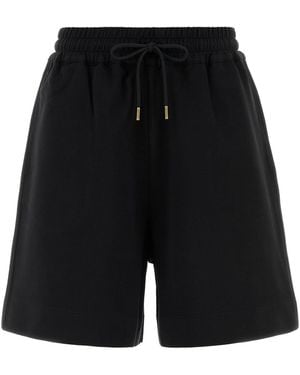 Moncler Bermuda in cotone nero