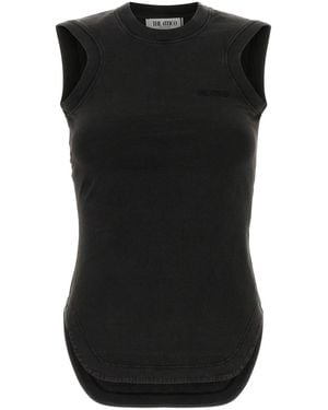 The Attico Crew Neck Top - Black