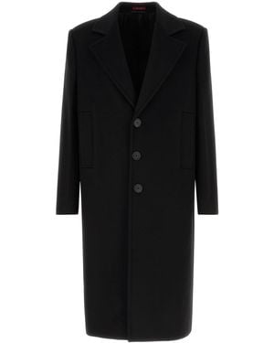 Gucci Cappotto in misto lana nera - Nero