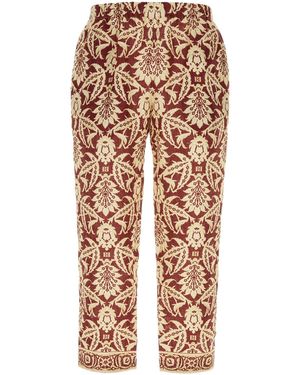 Pantamolle Printed Linen Urtiga Pant - Multicolor
