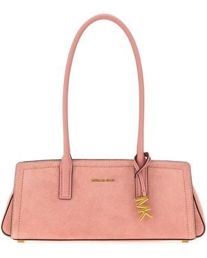 MICHAEL Michael Kors Pink Suede Shoulder Bag