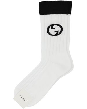 Gucci Calze in misto cotone stretch bianco