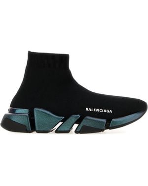 Balenciaga Stretch Fabric Speed 2.0 Trainers - Black