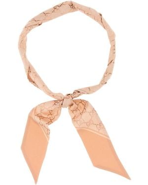Gucci Foulard in seta stampata - Bianco