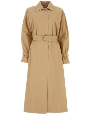Max Mara Trench oversize Memo in cotone stretch beige - Neutro