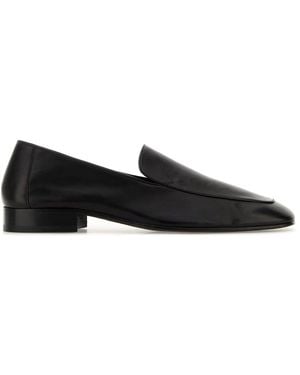 Dries Van Noten Dark Brown Leather Loafers - Black