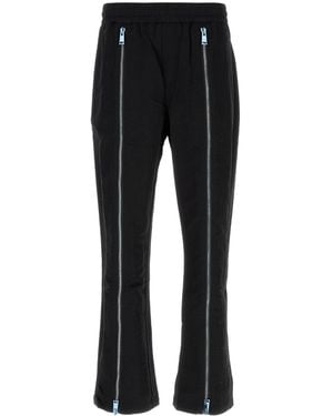 Purple Denim Black Nylon Pant