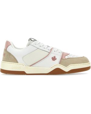 DSquared² Sneakers Spiker in pelle multicolor - Bianco
