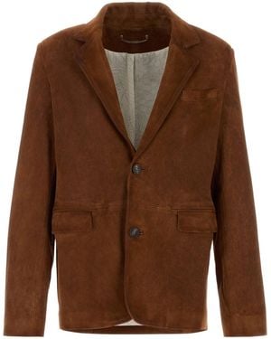 Golden Goose Deluxe Brand Suede Robyn Blazer - Brown