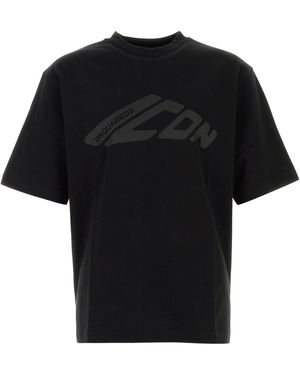 DSquared² LOOSE FIT TEE - Nero