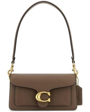COACH Mud Leather Tabby 20 Shoulder Bag - Brown