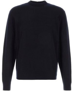 GIORGIO ARMANI X ALANUI Midnight Blue Cashmere Blend Jumper