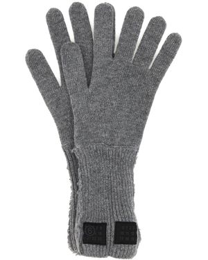 MM6 by Maison Margiela Grey Wool Blend Gloves