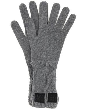 MM6 by Maison Margiela Grey Wool Blend Gloves