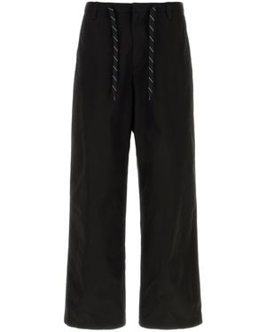 Balenciaga Black Cotton Wide-leg Pant