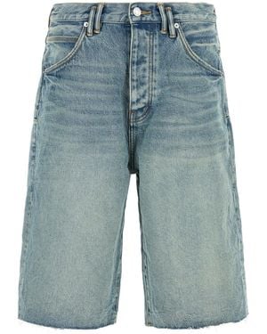 Purple Denim Bermuda in denim - Blu