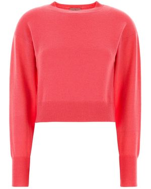 LeKasha Fuchsia Cashmere Menorca Jumper - Red