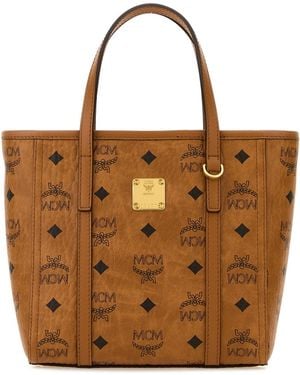 MCM Printed Canvas Toni Handbag - Brown