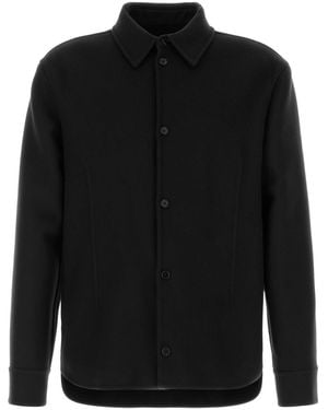 Jil Sander Camicia in lana nera - Nero