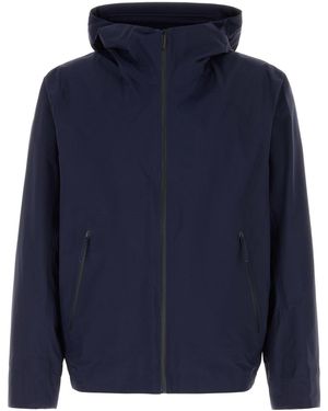 Veilance Navy Blue Nylon Secant Jacket