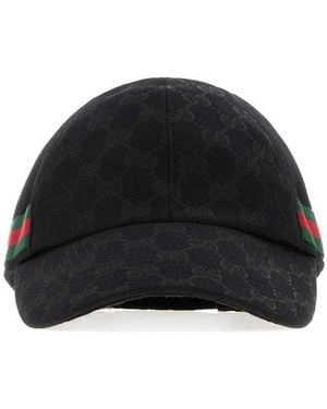 Gucci Cappello da baseball in tessuto GG - Nero