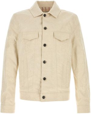 Etro Sand Stretch Denim Jacket - Natural