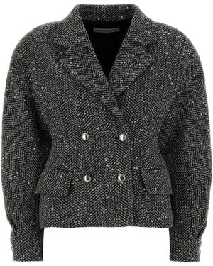 Alessandra Rich Jackets And Vests - Black