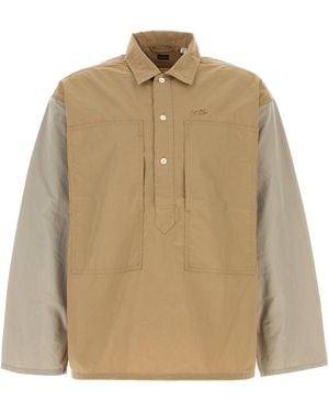 Nanamica Biscuit Jersey Oversize Shirt - Natural
