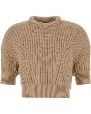 Sportmax Cotton Blend Fatti Jumper - Natural