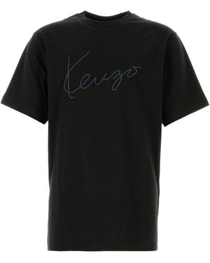 KENZO Black Cotton T-shirt