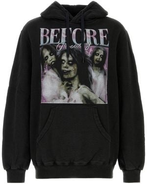 Doublet Slate Cotton Before After Idol Sweatshirt - Black