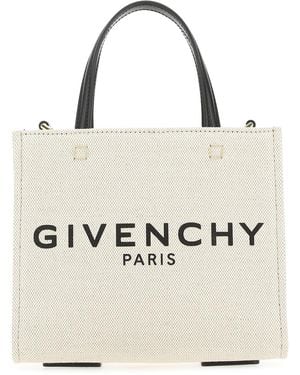 Givenchy Logo-print Mini Canvas Tote Bag - White