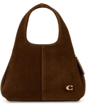 COACH Caramel Suede Handbag - Brown