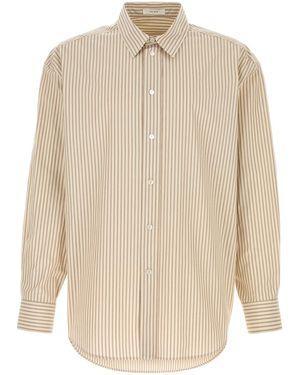 The Row Embroidered Poplin Granada Shirt - Natural