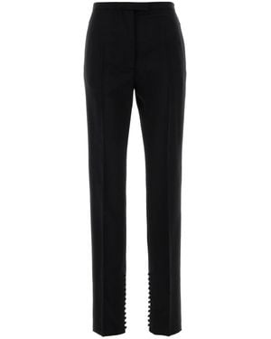 Dries Van Noten Black Wool Blend Pandoris Pant