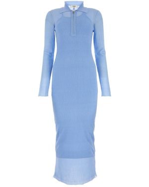 Fendi Abito in seta - Blu