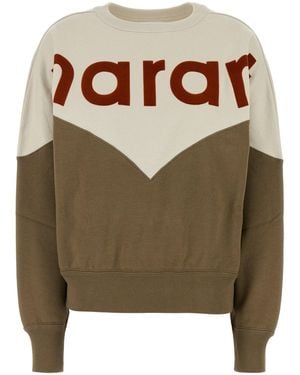Isabel Marant Two-tone Cotton Blend Houston Sweatshirt - Multicolour