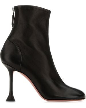 AMINA MUADDI Black Nappa Leather Iris Ankle Boots