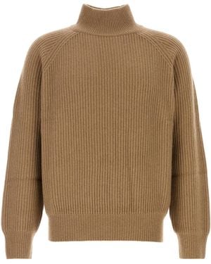 LeKasha Camel Cashmere Lette Jumper - Natural